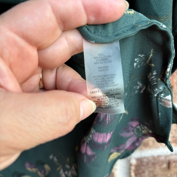 Ívanka trump Green Floral Print Women Top - Picture 5 of 6